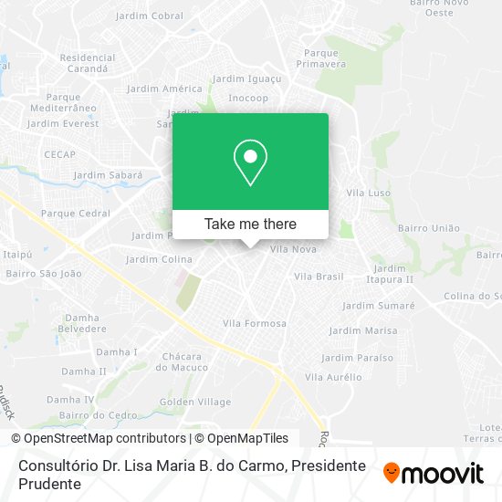 Consultório Dr. Lisa Maria B. do Carmo map