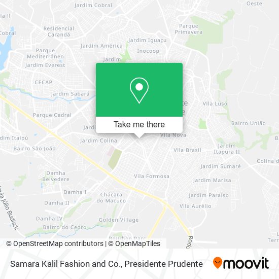 Samara Kalil Fashion and Co. map