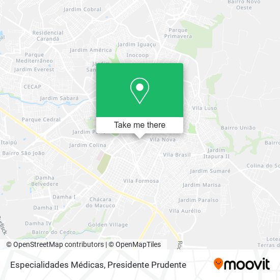 Especialidades Médicas map