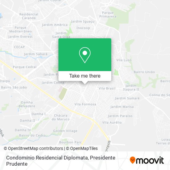 Mapa Condomínio Residencial Diplomata