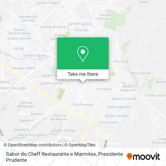 Sabor do Cheff Restaurante e Marmitex map