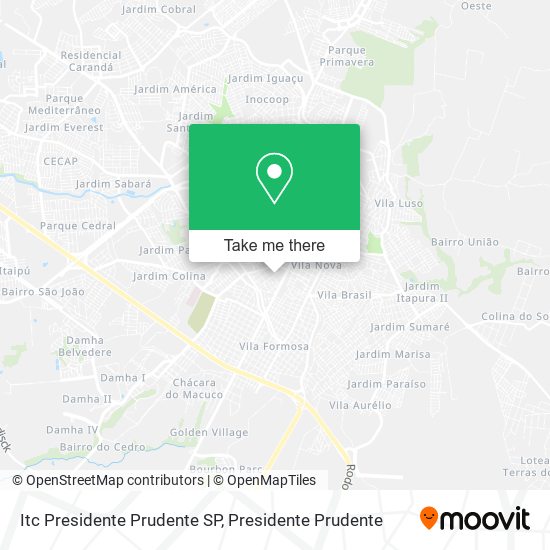 Itc Presidente Prudente SP map