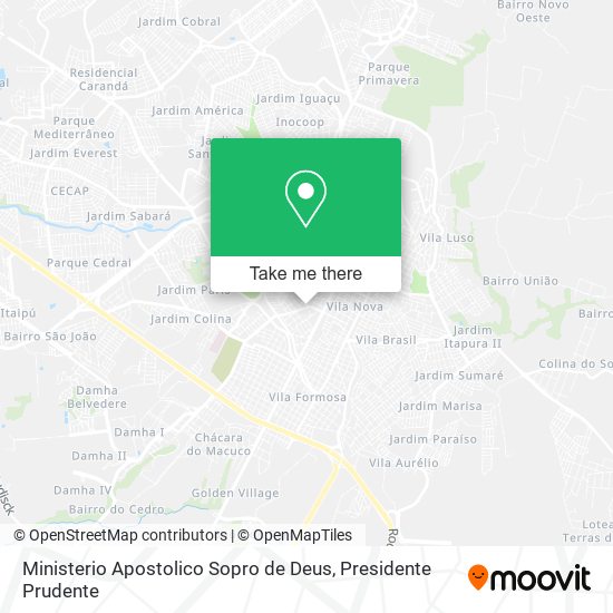 Ministerio Apostolico Sopro de Deus map