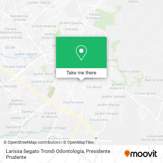 Larissa Segato Trondi Odontologia map