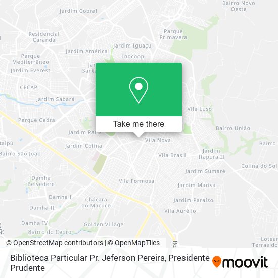 Biblioteca Particular Pr. Jeferson Pereira map