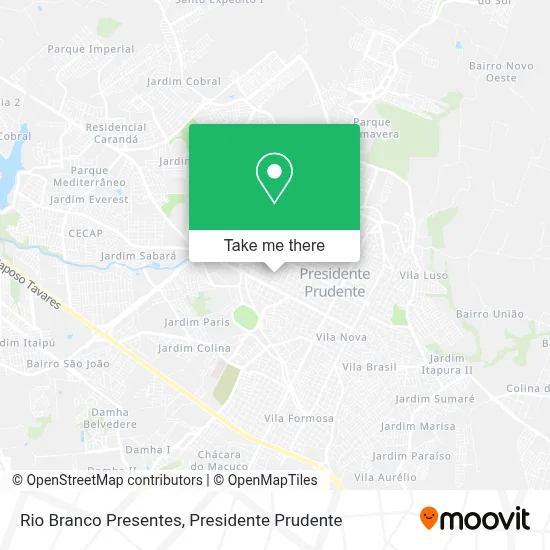Rio Branco Presentes map