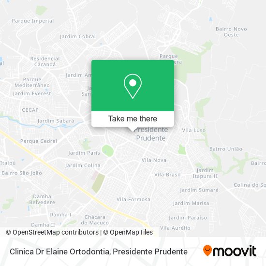 Clinica Dr Elaine Ortodontia map