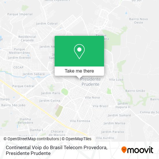 Continental Voip do Brasil Telecom Provedora map