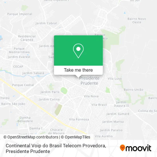 Continental Voip do Brasil Telecom Provedora map