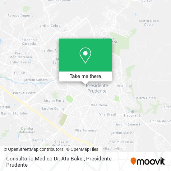 Consultório Médico Dr. Ata Baker map