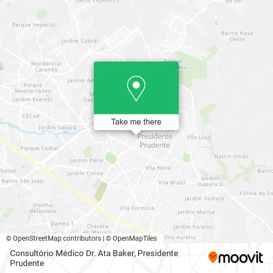 Consultório Médico Dr. Ata Baker map