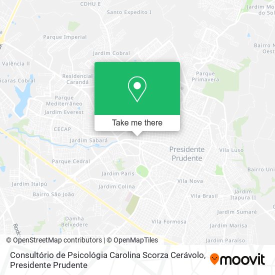 Consultório de Psicológia Carolina Scorza Cerávolo map