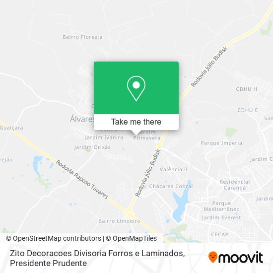 Zito Decoracoes Divisoria Forros e Laminados map