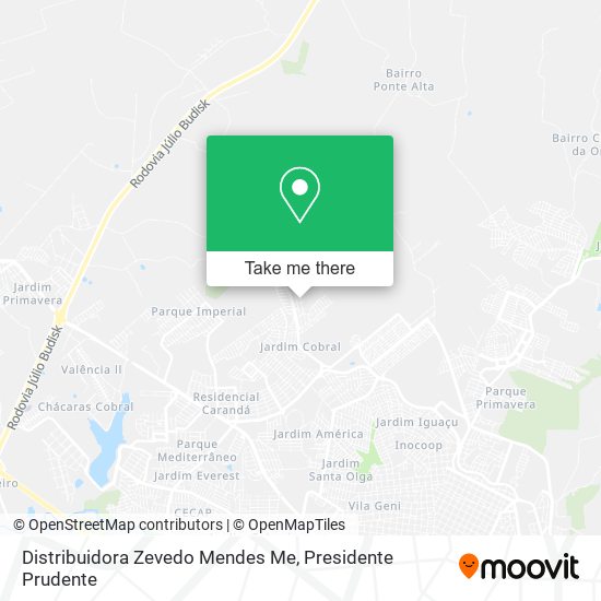 Distribuidora Zevedo Mendes Me map