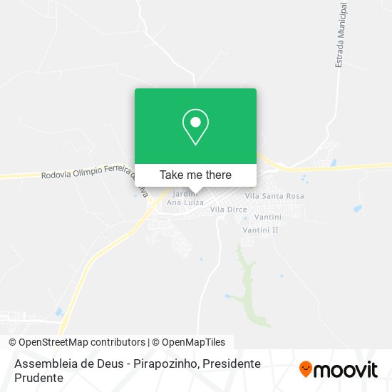 Assembleia de Deus - Pirapozinho map