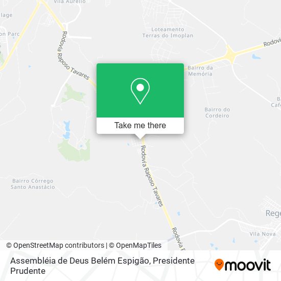 Assembléia de Deus Belém Espigão map