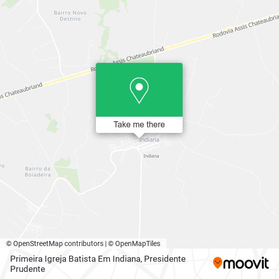 Primeira Igreja Batista Em Indiana map