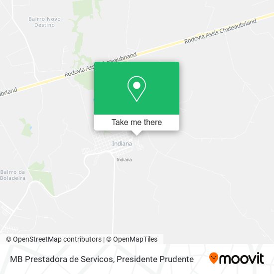 MB Prestadora de Servicos map