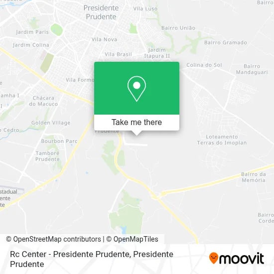 Rc Center - Presidente Prudente map