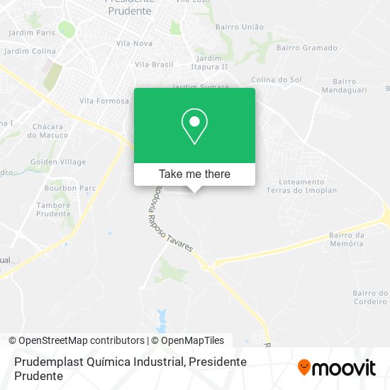 Mapa Prudemplast Química Industrial