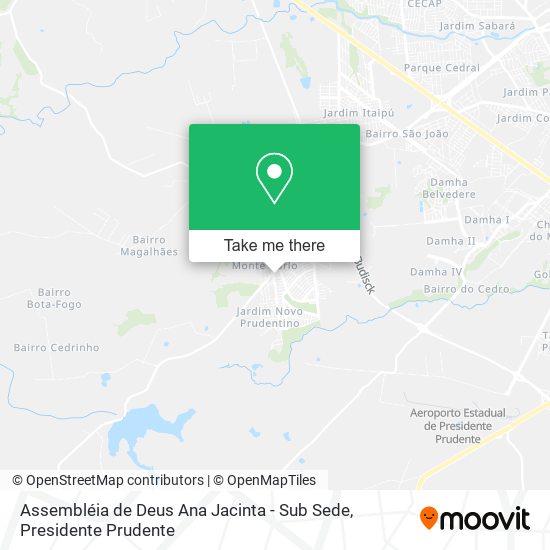 Assembléia de Deus Ana Jacinta - Sub Sede map