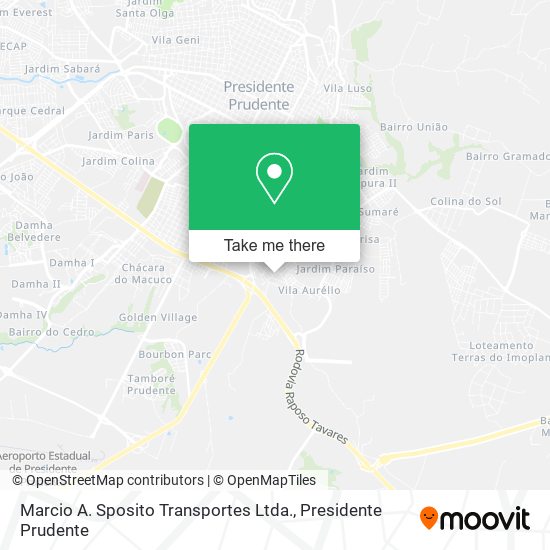 Marcio A. Sposito Transportes Ltda. map