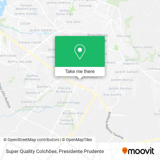 Super Quality Colchões map