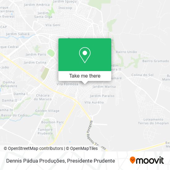 Dennis Pádua Produções map