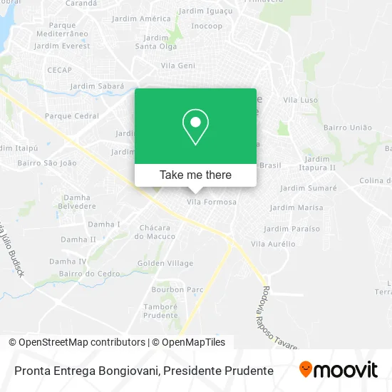 Pronta Entrega Bongiovani map