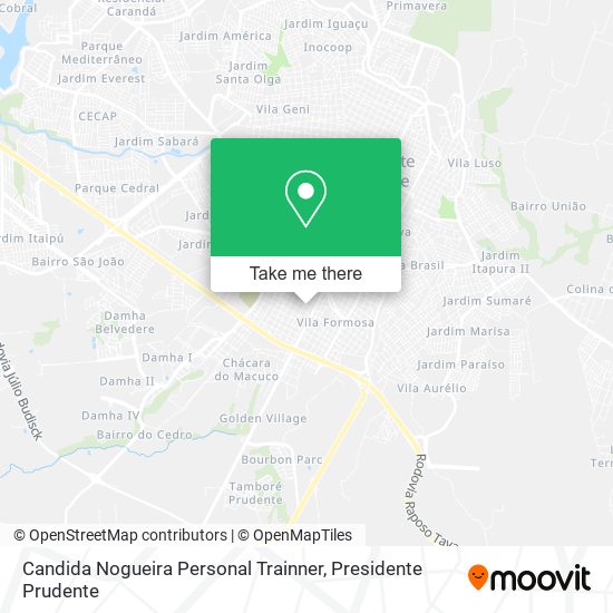 Candida Nogueira Personal Trainner map