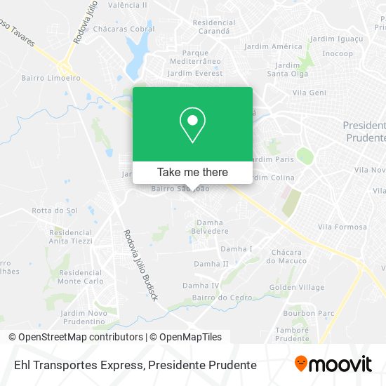 Mapa Ehl Transportes Express