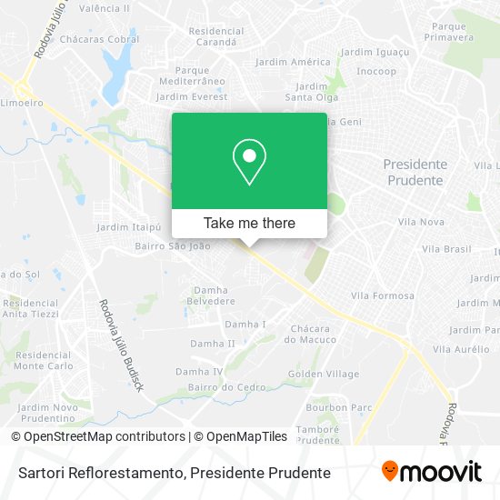 Sartori Reflorestamento map