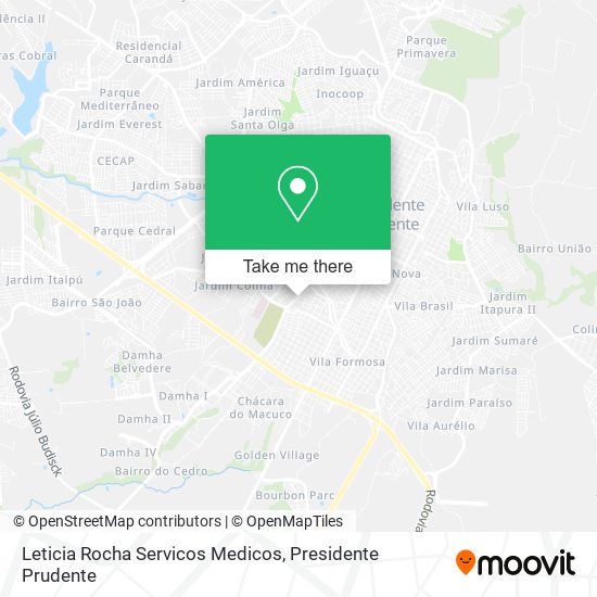 Leticia Rocha Servicos Medicos map