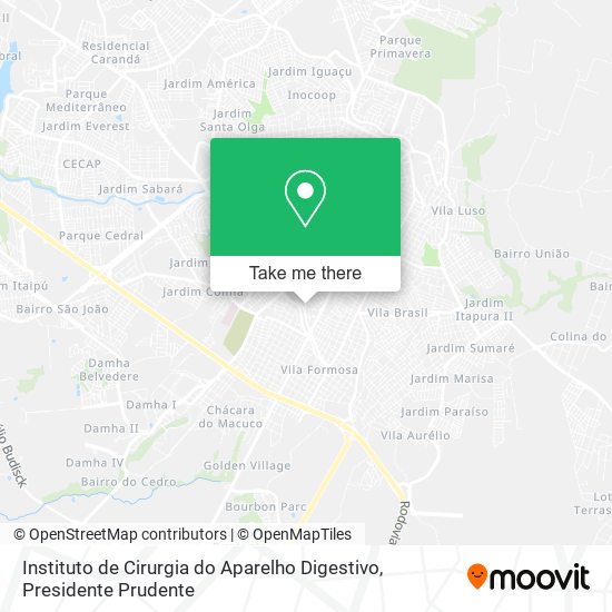 Instituto de Cirurgia do Aparelho Digestivo map