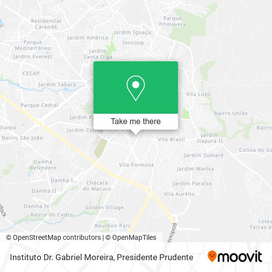 Instituto Dr. Gabriel Moreira map
