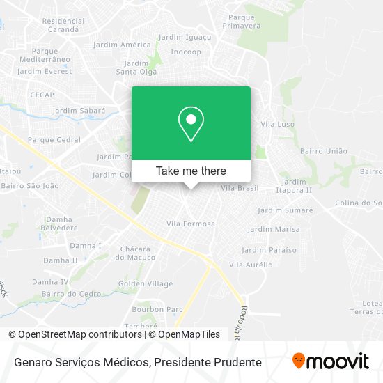 Genaro Serviços Médicos map