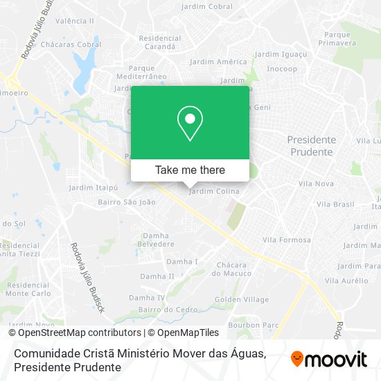 Comunidade Cristã Ministério Mover das Águas map