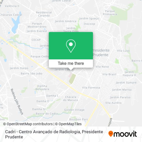 Cadri - Centro Avançado de Radiologia map