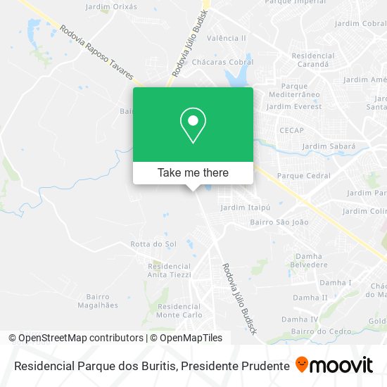 Residencial Parque dos Buritis map