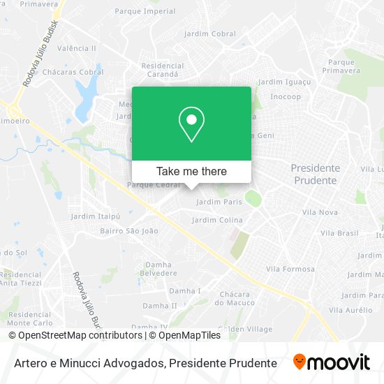 Artero e Minucci Advogados map