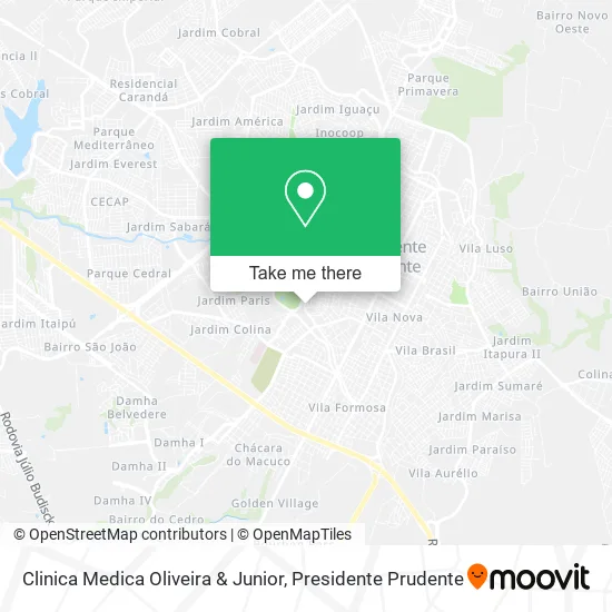 Clinica Medica Oliveira & Junior map