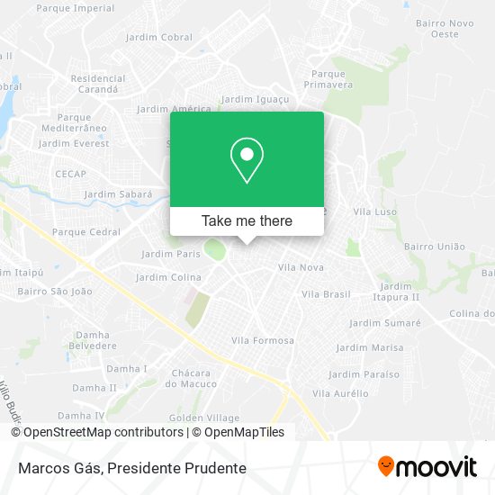 Marcos Gás map