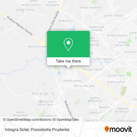 Integra Solar map