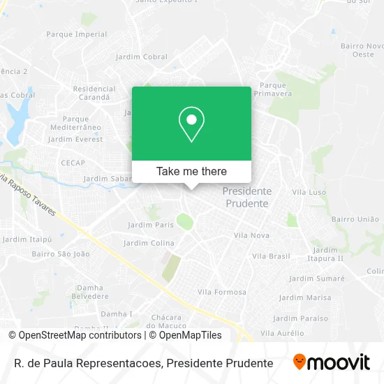 R. de Paula Representacoes map