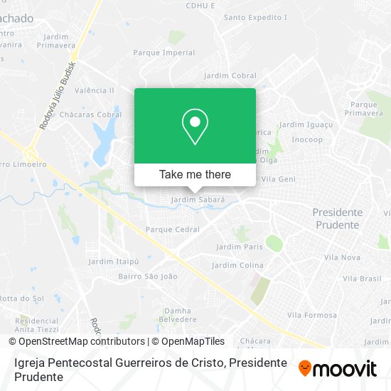 Igreja Pentecostal Guerreiros de Cristo map