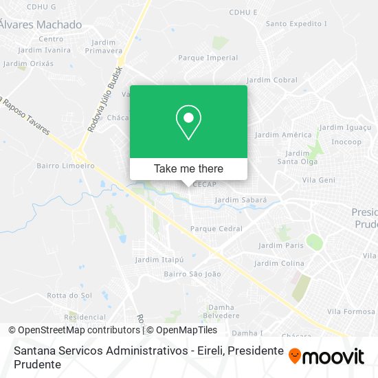 Santana Servicos Administrativos - Eireli map
