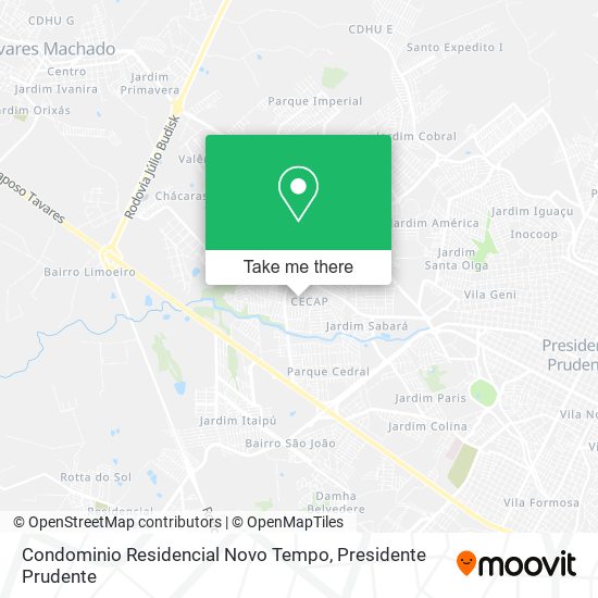 Condominio Residencial Novo Tempo map