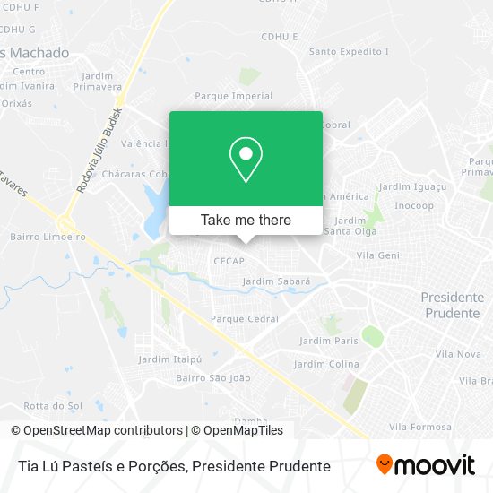 Tia Lú Pasteís e Porções map