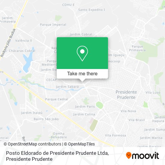 Posto Eldorado de Presidente Prudente Ltda map