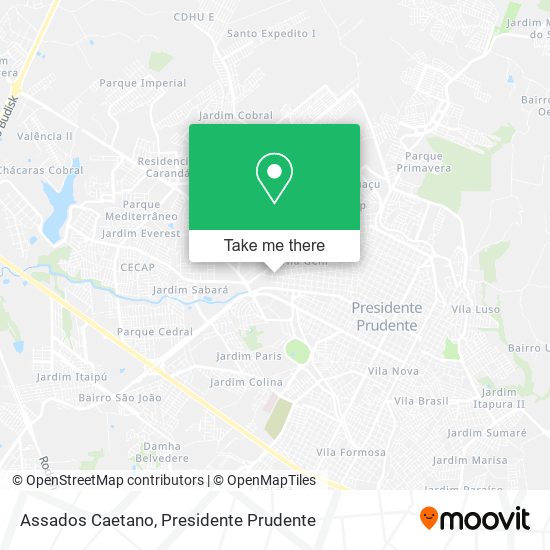 Assados Caetano map